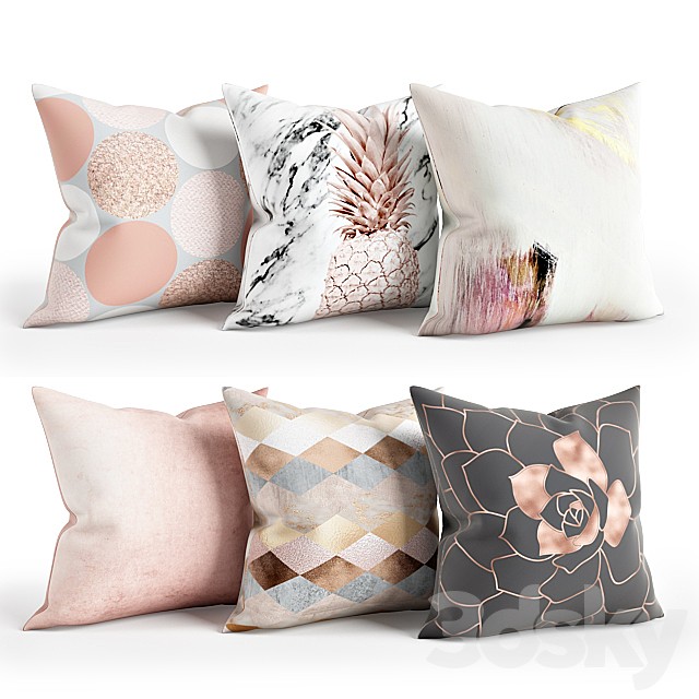 Rose Gold Pillow Set 001