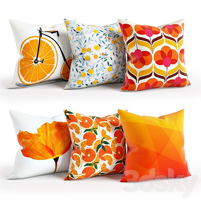 Orange Pillow Set 001