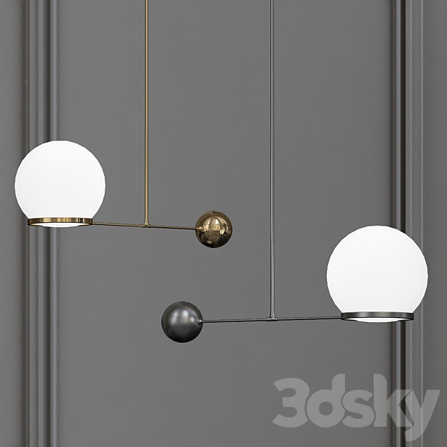 O&G Contrapesso LED Globe Pendant