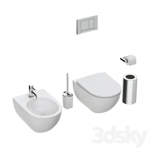 Toilet and bidet KERAMAG ACANTO