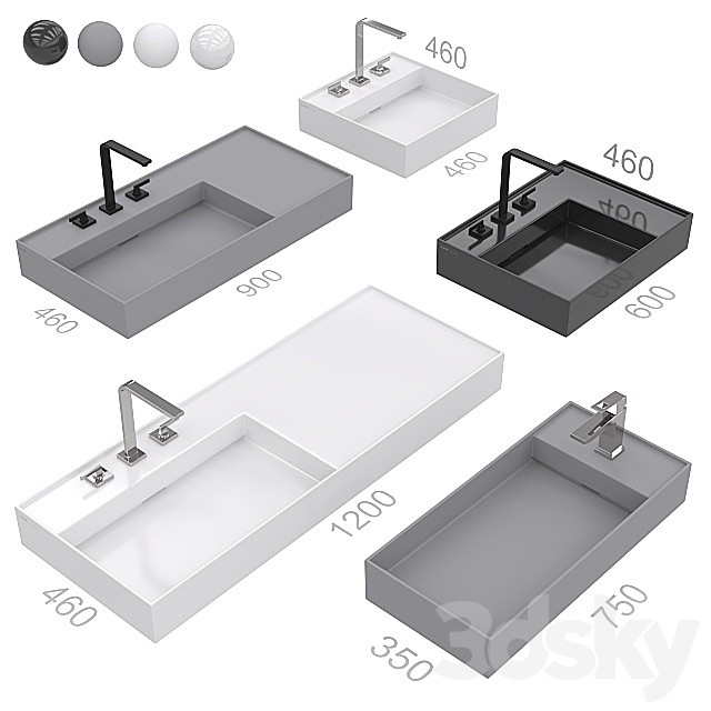Laufen Kartell washbasins.
