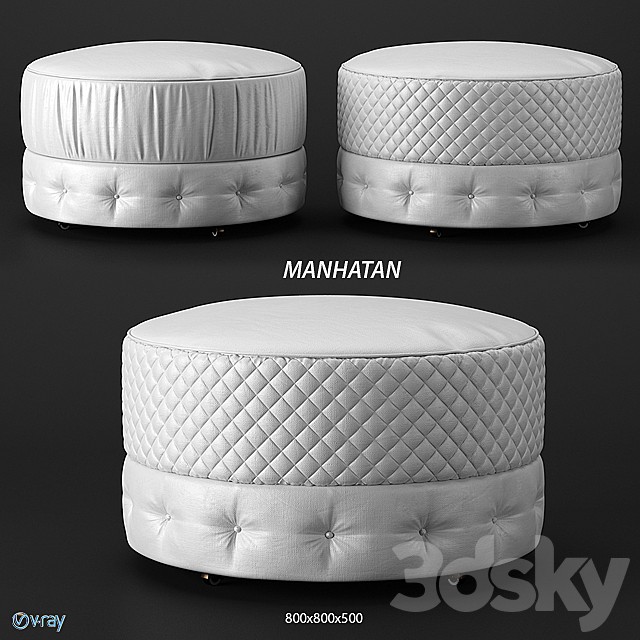 Estetica Manhattan pouf