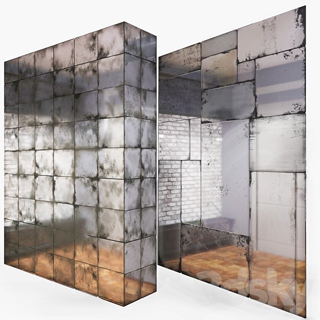 Patinated mirror