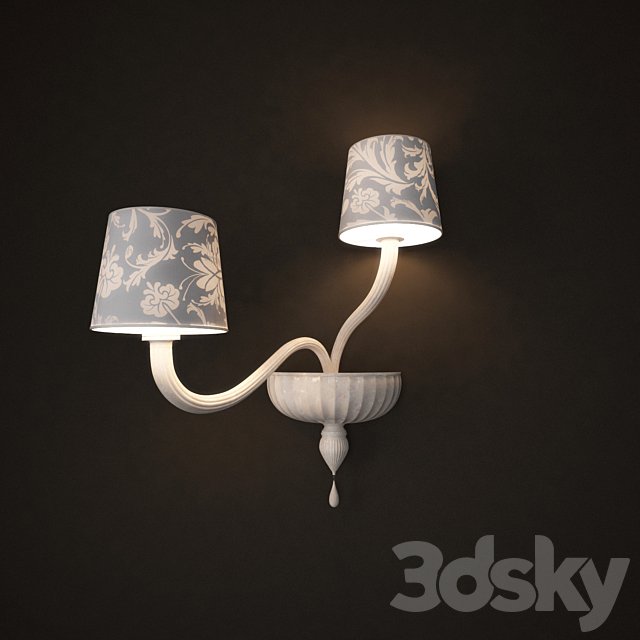 Fortuny 2 Arm Garbo LED Chandelier