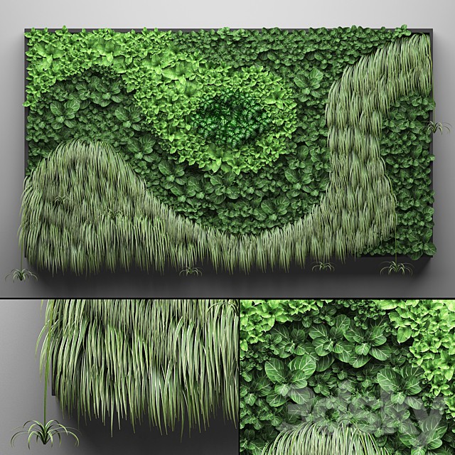 Vertical garden 18. Phytowall, phytomodule, wall decor, landscaping