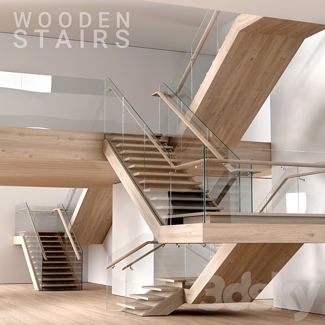 Wooden stairs