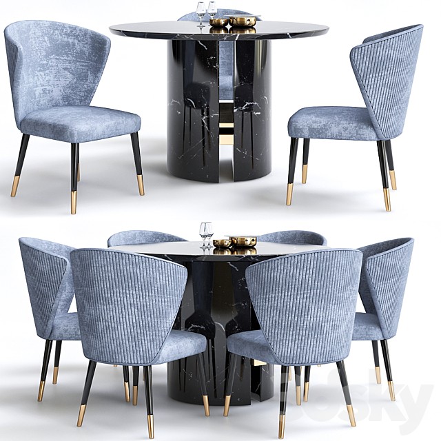 Minotti Chair and table