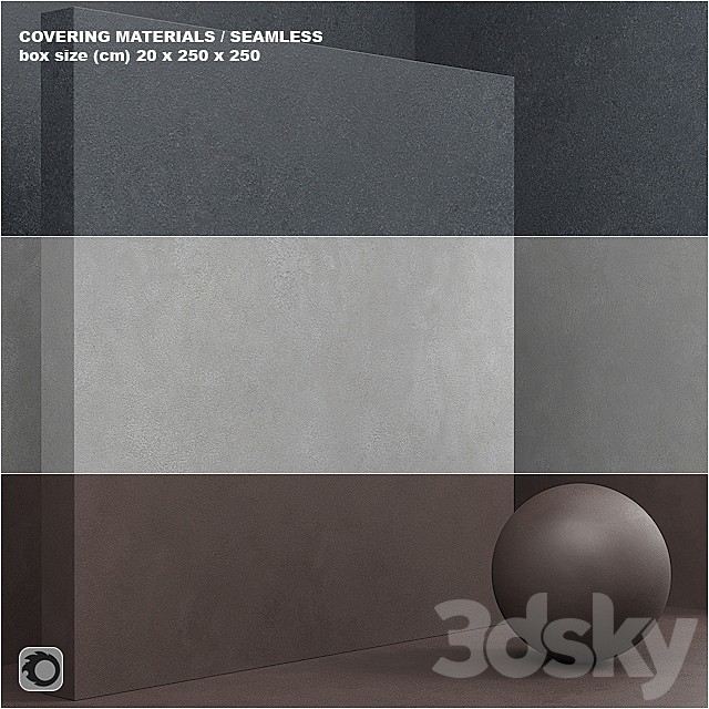 Material (seamless) - coating, concrete, plaster set 60