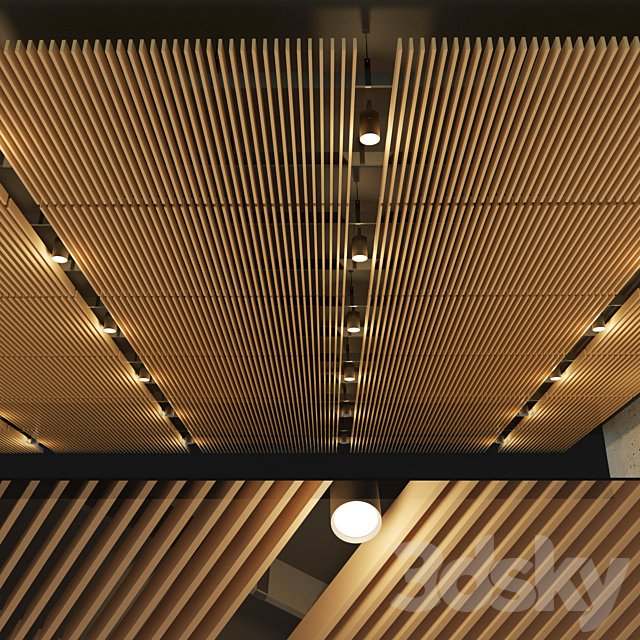 Suspended ceiling rack. 14