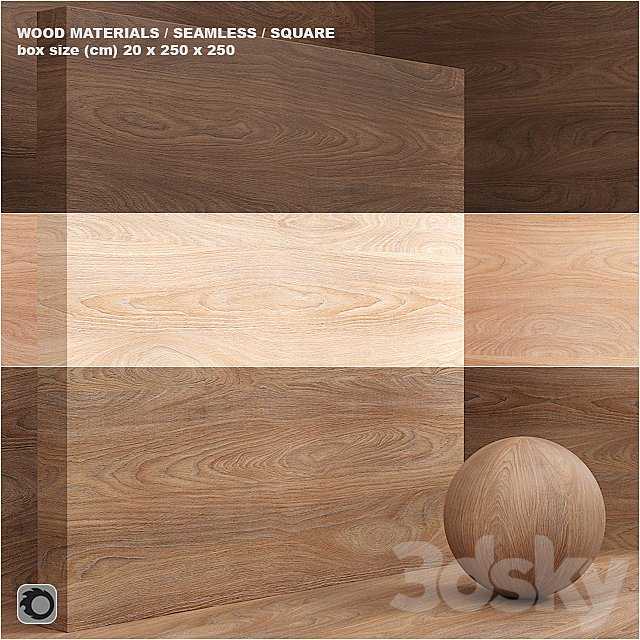 Material wood / veneer / (seamless) - set 34