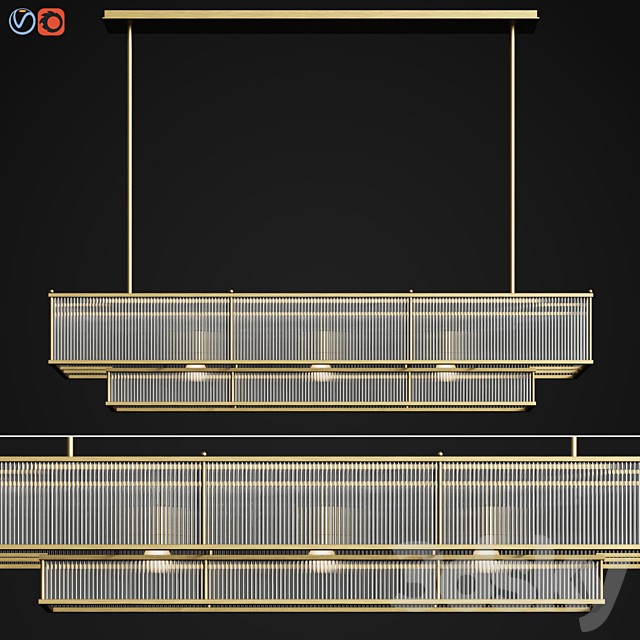 Marais Linear Chandelier 60 Restoration Hardware