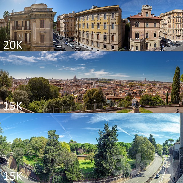 Panoramas of Rome
