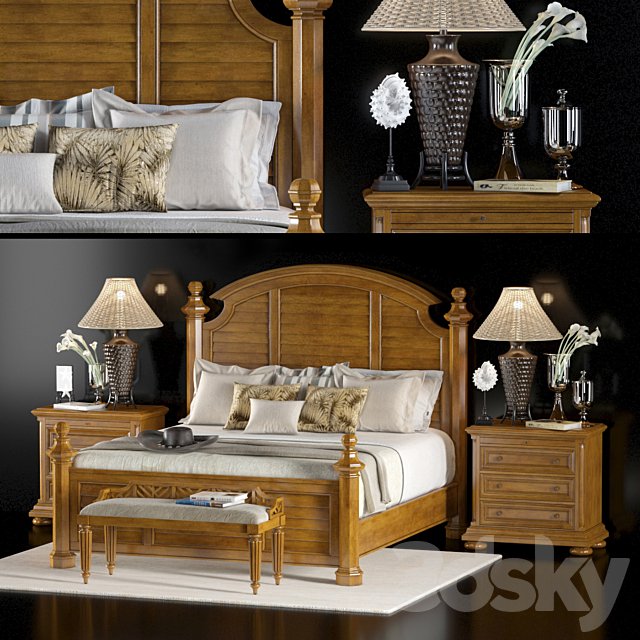 lexington home brands charlestown bed (king size)