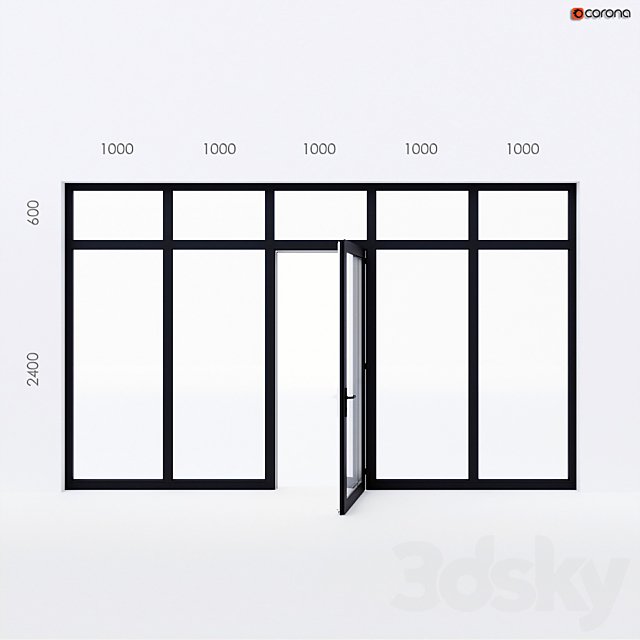 Balcony door Alumil