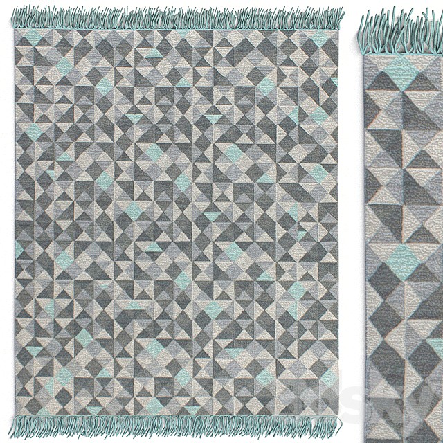 . GRIT & ground Lafayette Mist Rug Carpet