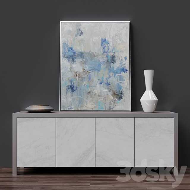 Decorage Marble Door Entertainment Console + Rainy Day
