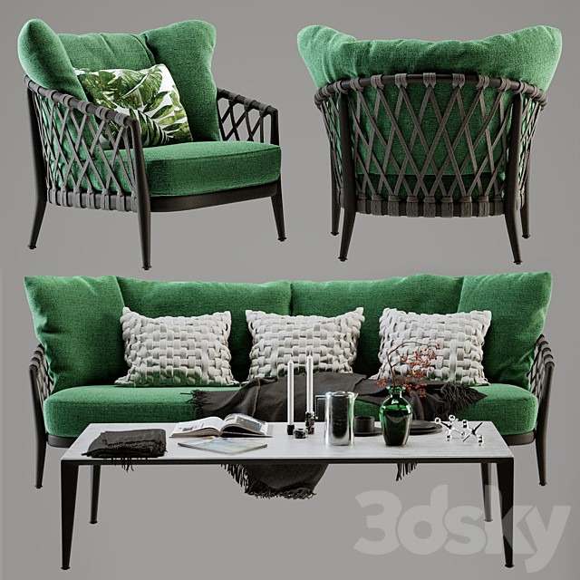 B&B Italia Erica Sofa and Chair
