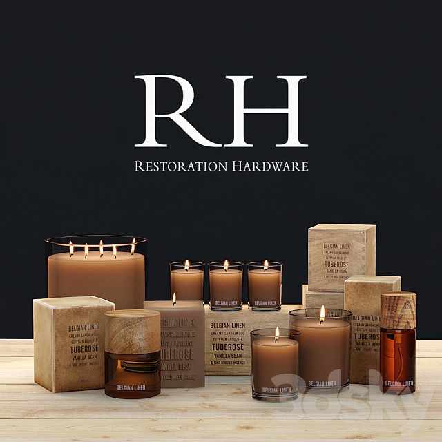 Decorative set RH BELGIAN LINEN