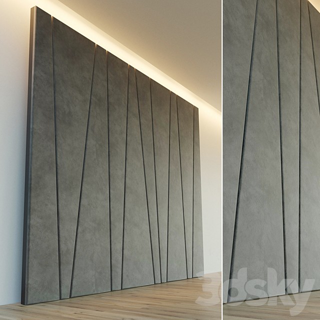 Decorative wall. Soft panel.