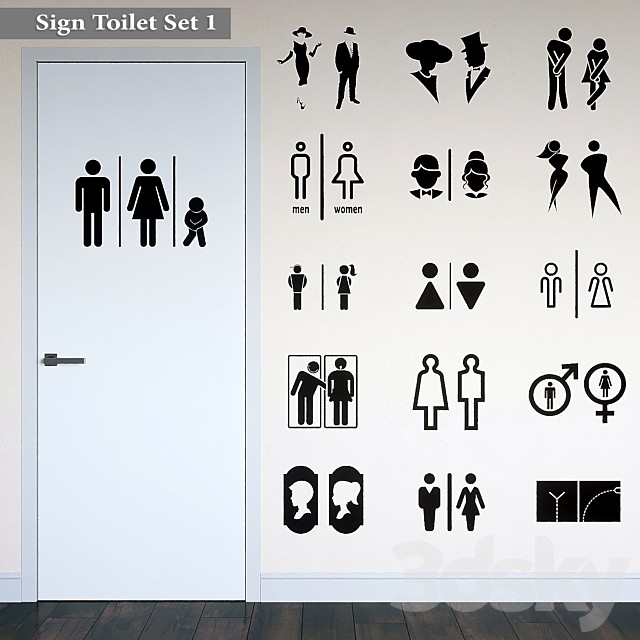 Sign Toilet Set 1