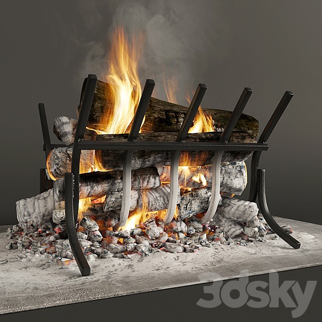 the fire