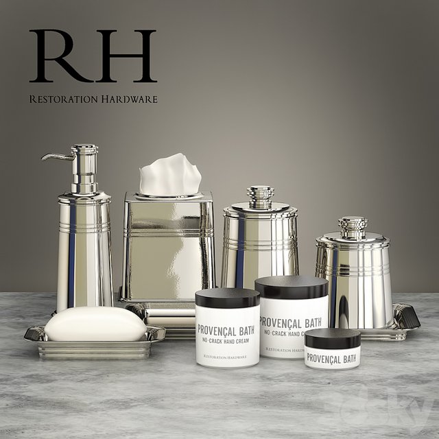 Set for bathrooms Restoration Hardware METAL APOTHECARY ACCESSORIES