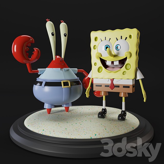 Sponge bob and Mr. Krabs