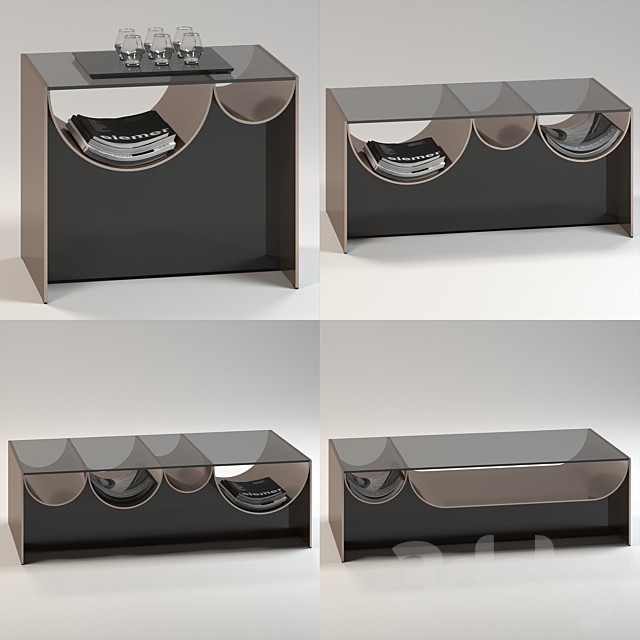 Minotti Waves tables (V-Ray)