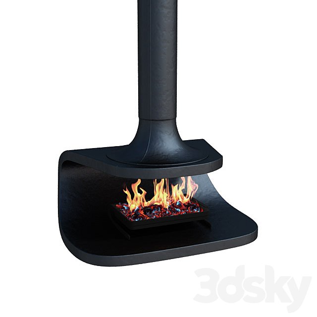 Hanging fireplace