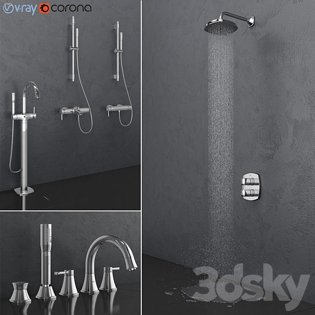 GROHE bath and shower faucets | Grandera set 26