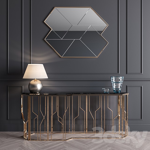 Ginza Longhi Console - Vray Material