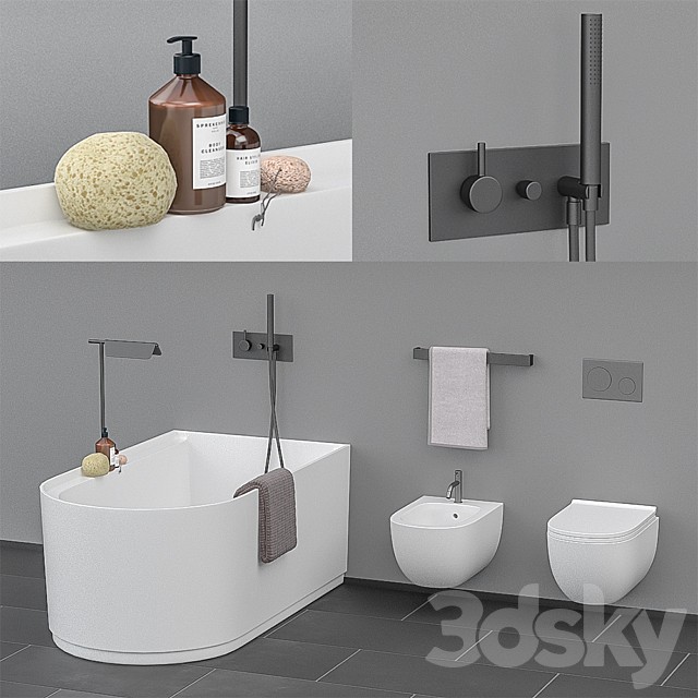 Ceramica Cielo bath set