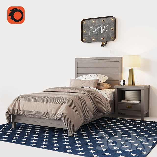 ASHBY UPHOLSTERED PLATFORM BED