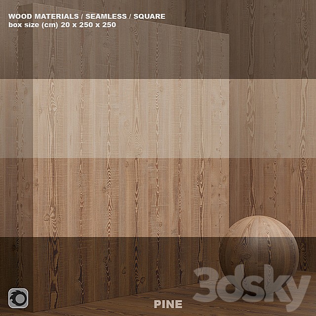 Material wood / pine solid (seamless) - set 51