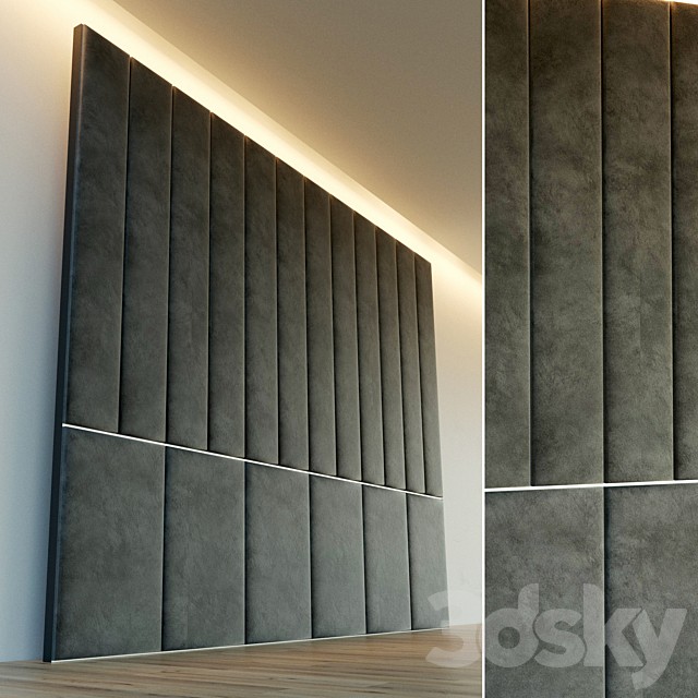 Decorative wall. Soft panel. 22