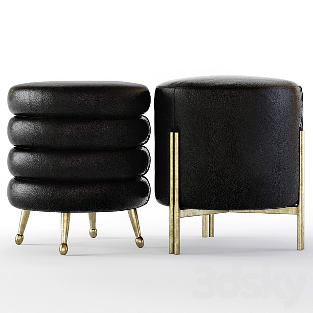 Kelly Wearstler Melange and Laurel Stools