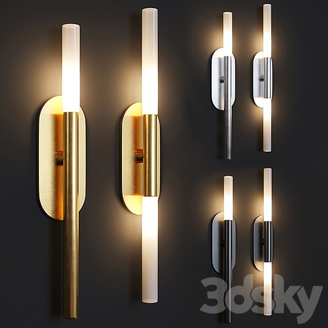 Rousseau Medium Bath Sconce and Rousseau medium vanity