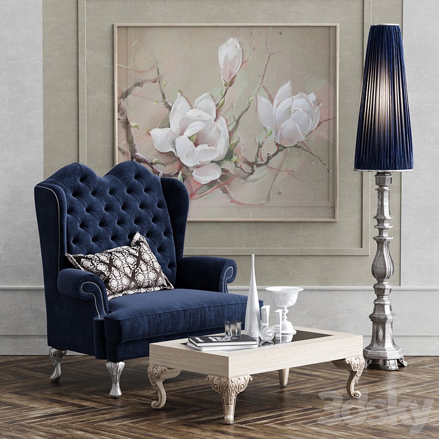 Dolfi Adelaide armchir. Floor lamp