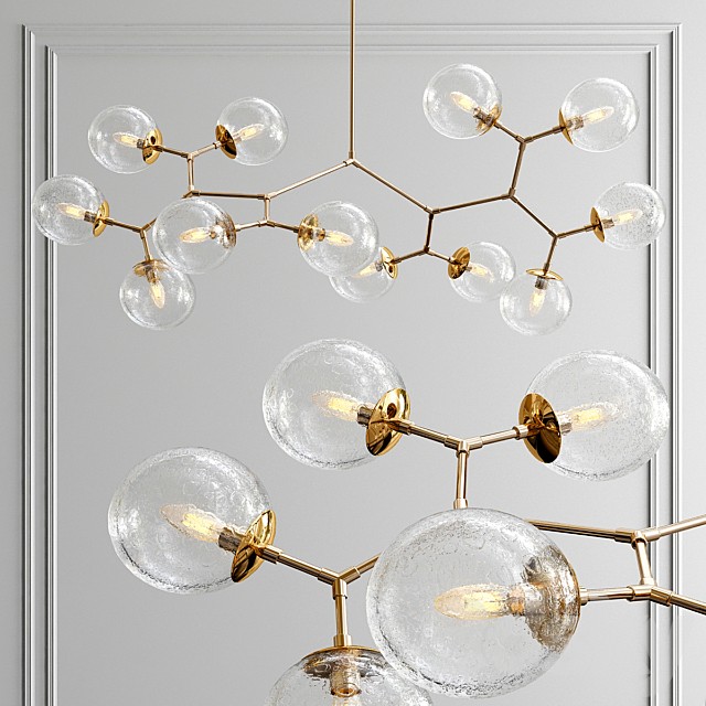 Custom 12 light vintage glass fixture