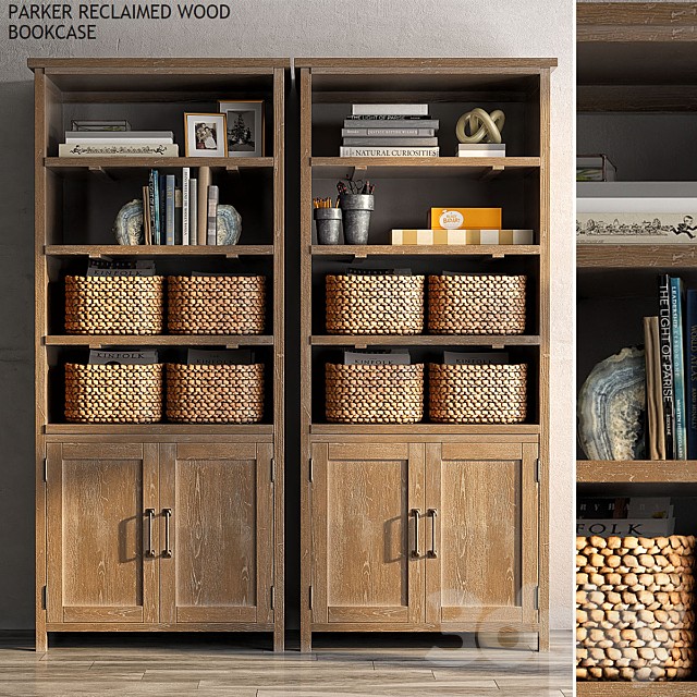 Pottery barn PARKER RECLAIMED WOOD BOOKCASE