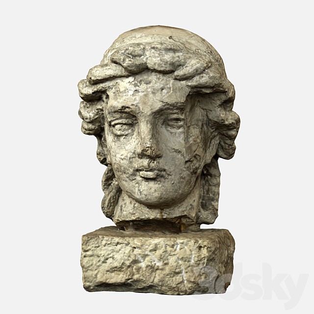 Sculpture - female head 2