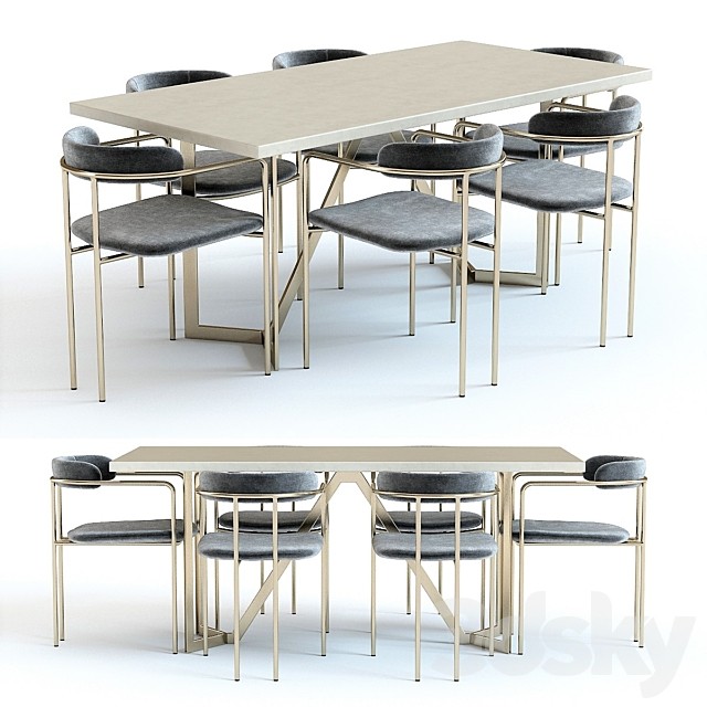 West Elm Cast Tower Table and Chairs