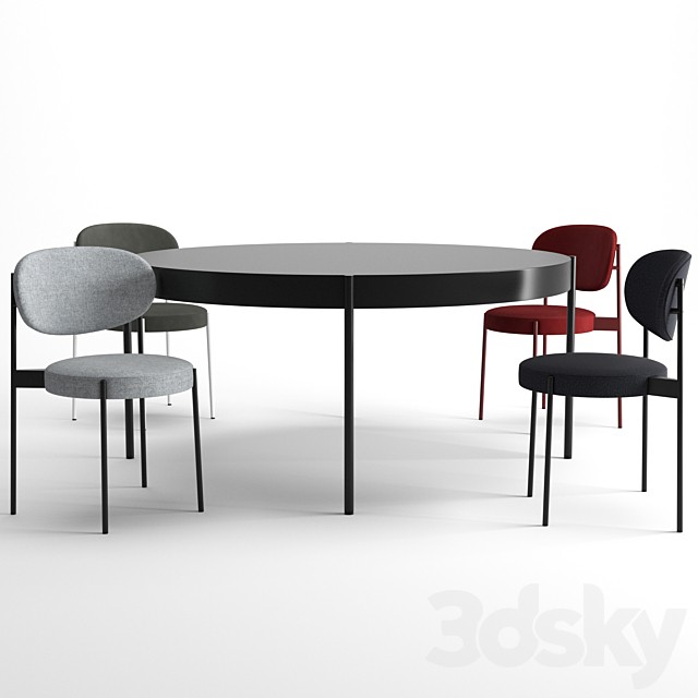 Series 430 Chair + Table By Verpan