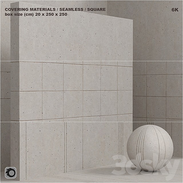 Material (seamless) - plaster, concrete, panel set 95