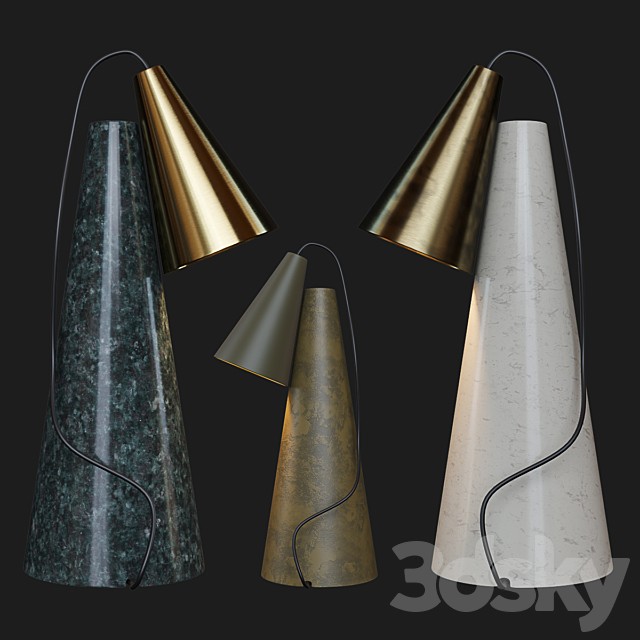 38 copper table lamp