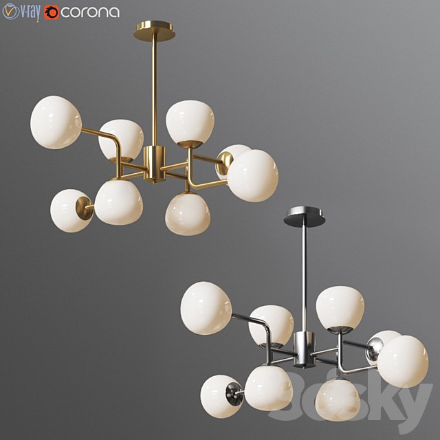Chandelier Erich MOD221-PL-08-G Gold/Chrome