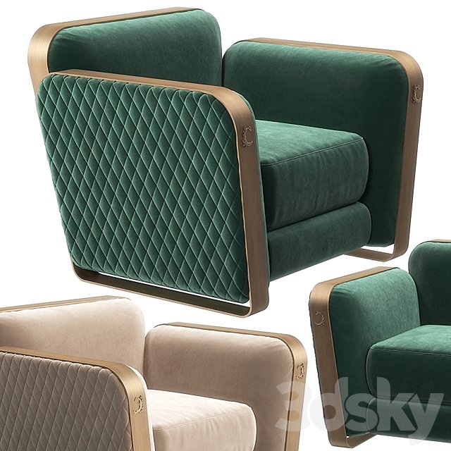 Voyage small armchair by Cantori