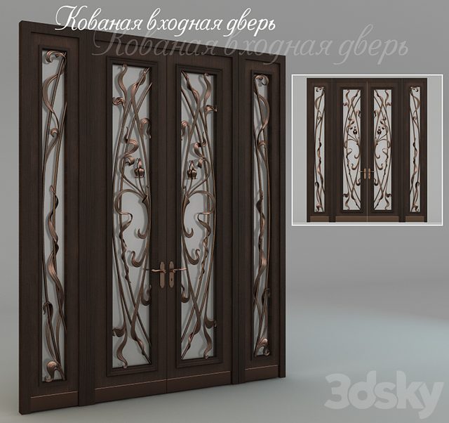 Wrought iron front door