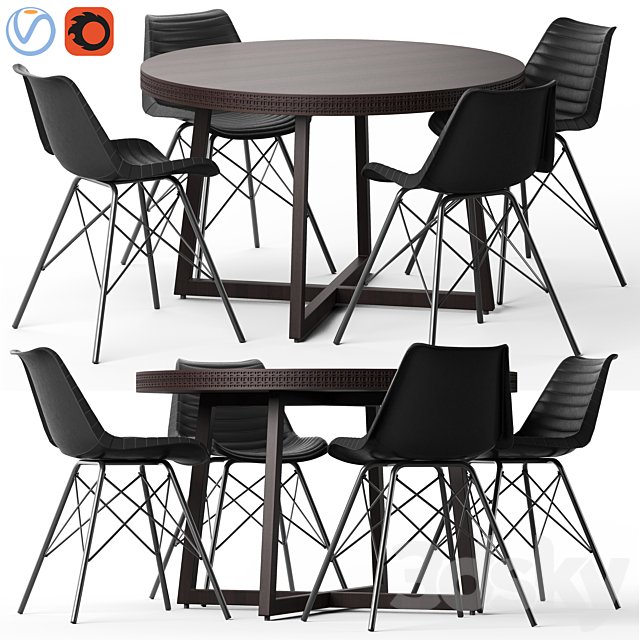 Cult Living Dexter Chair and Zephyr Table