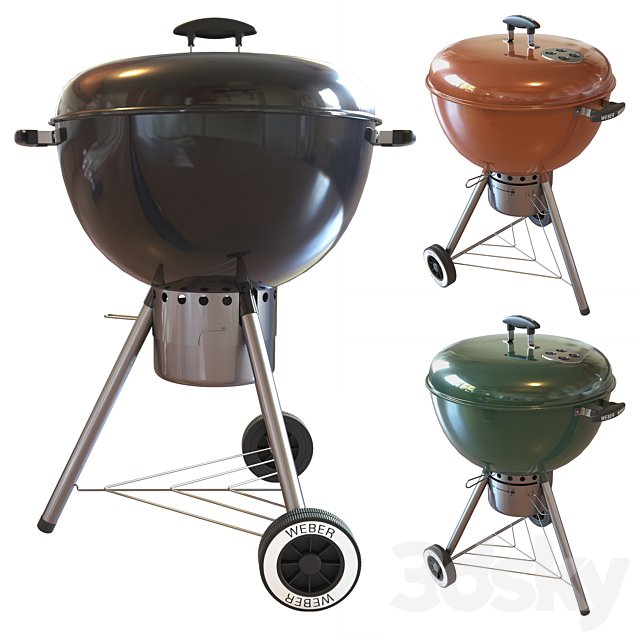 Street grill barbecue Weber One - Touch Gold Charcoal Grill